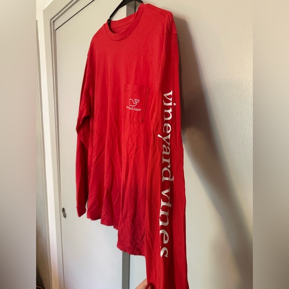 Vineyard Vine Red Long Sleeve Tee - Picture 3 of 6